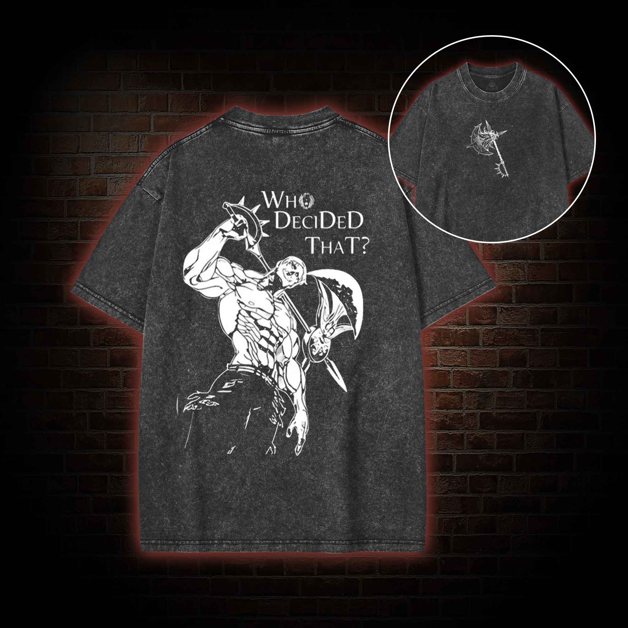 Who Decided that Washed T-shirt