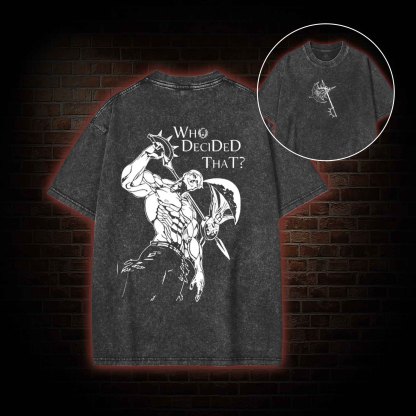 Who Decided that Washed T-shirt