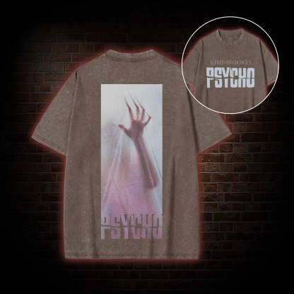 Alfred Hitchcock's Psycho Washed T-shirt