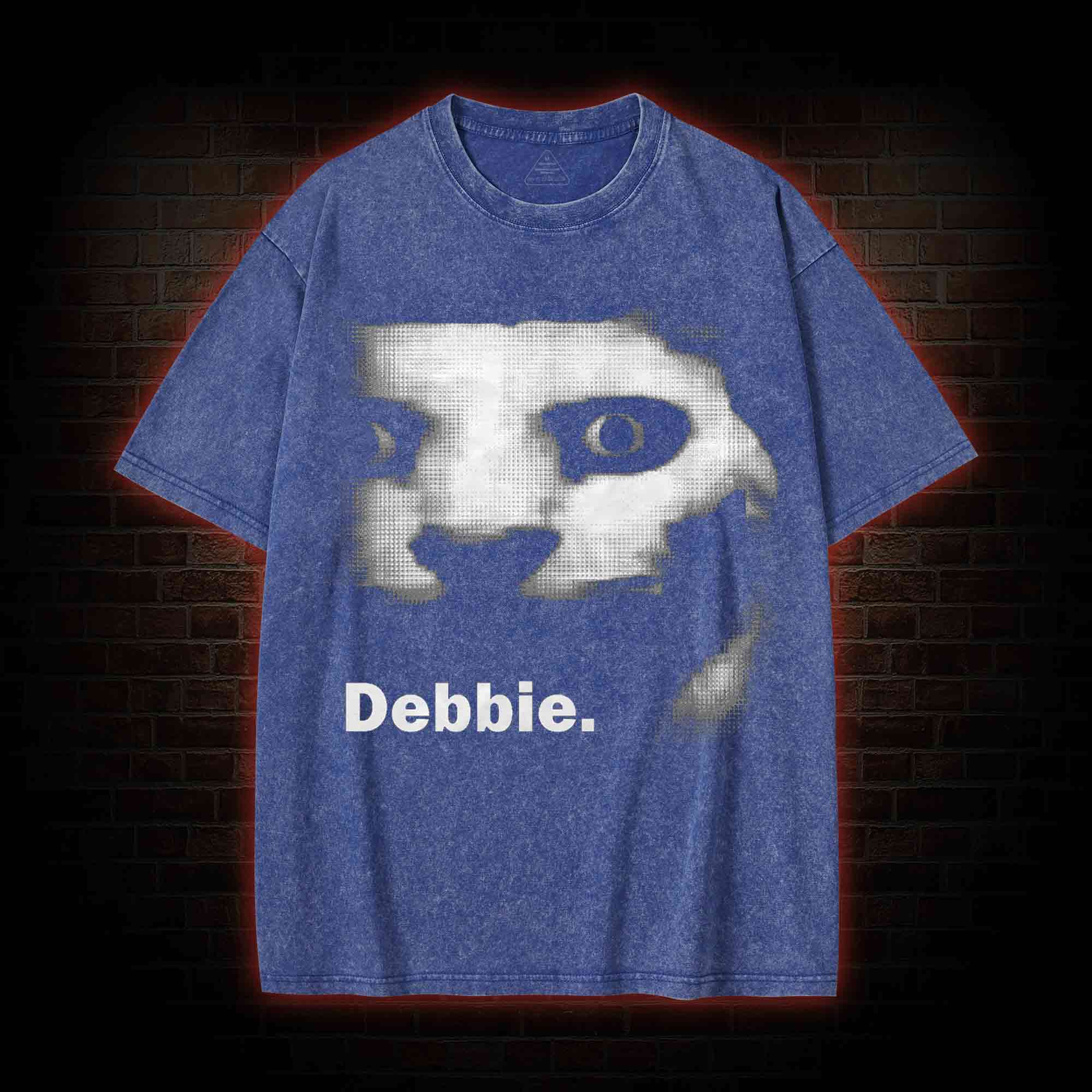 Debbie Creepy Cat Washed T-shirt
