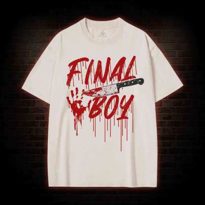 Final Boy&Girl Washed T-shirt
