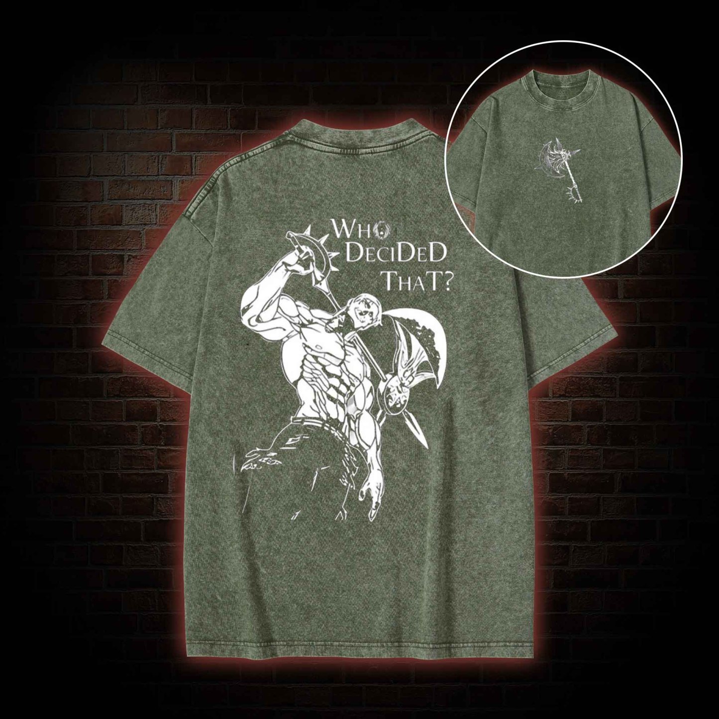 Who Decided that Washed T-shirt