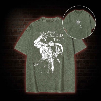Who Decided that Washed T-shirt