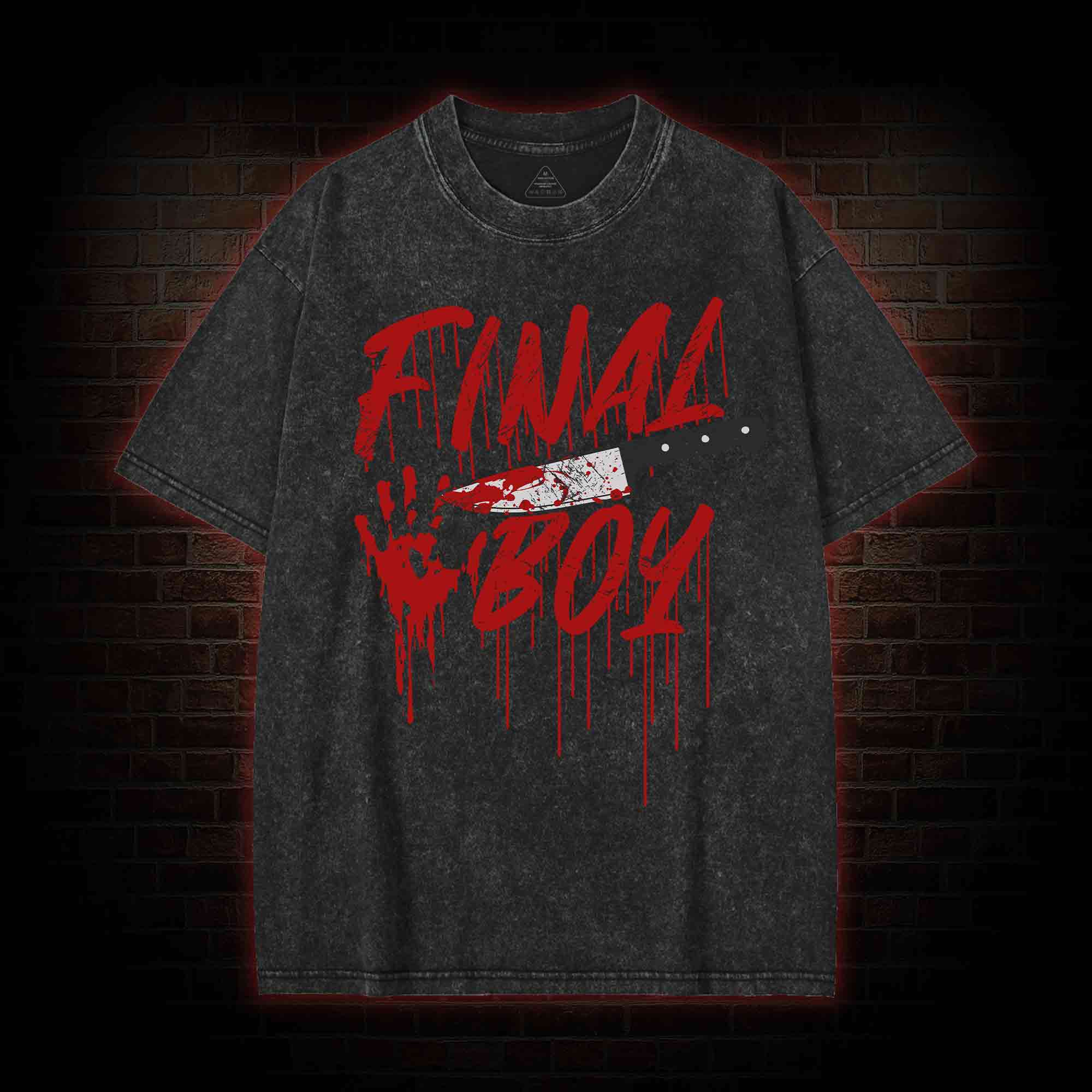 Final Boy&Girl Washed T-shirt