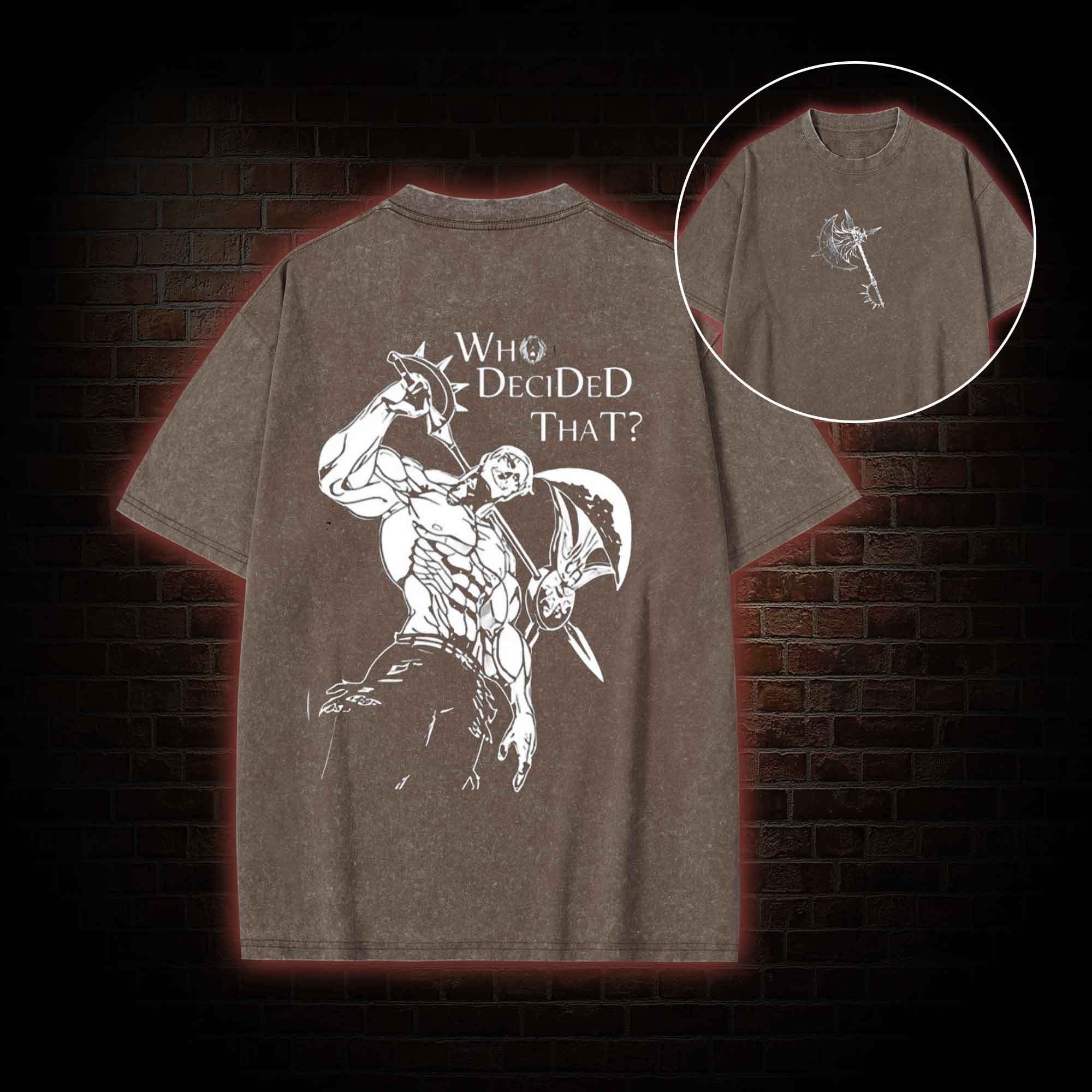 Who Decided that Washed T-shirt