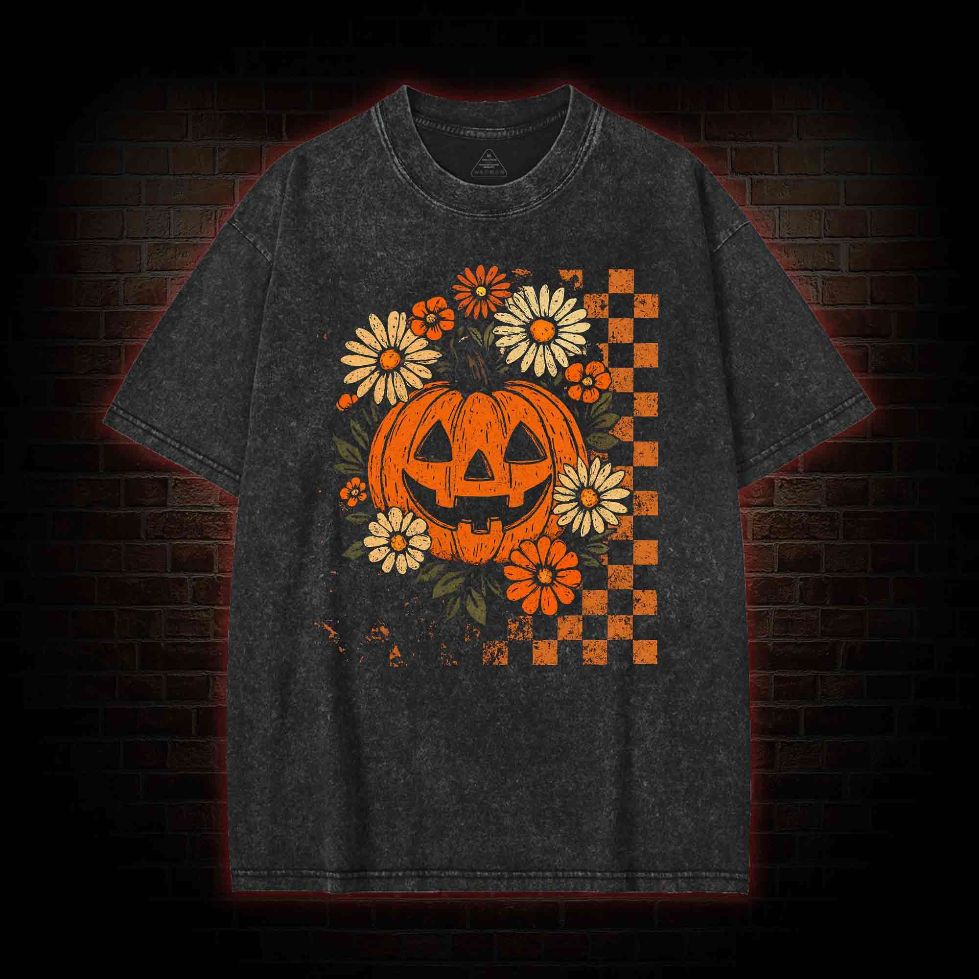 Groovy Pumpkin Washed T-shirt