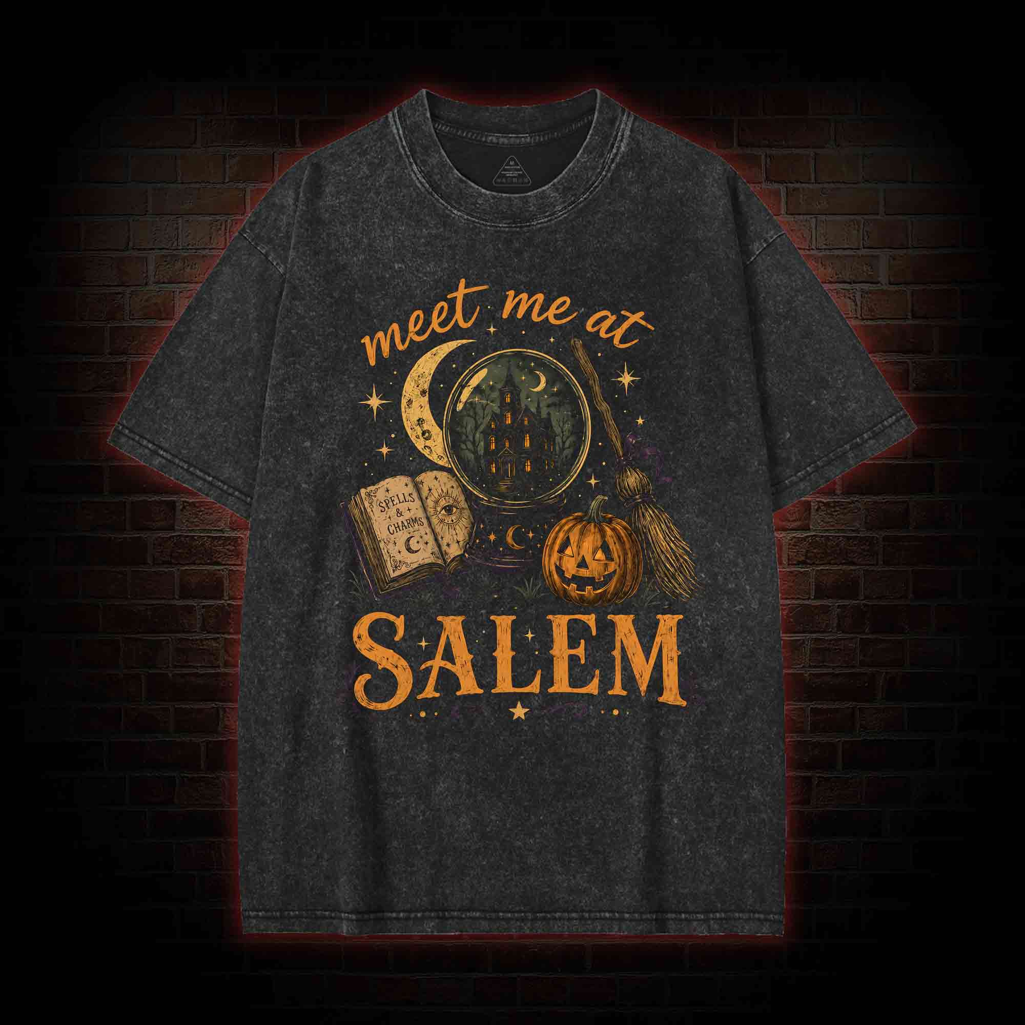 Meet Me at Salem Washed T-shirt