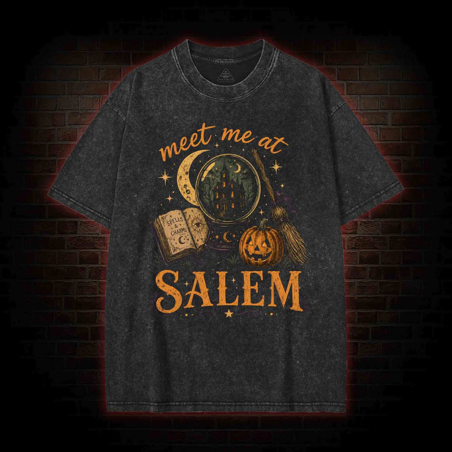 Meet Me at Salem Washed T-shirt