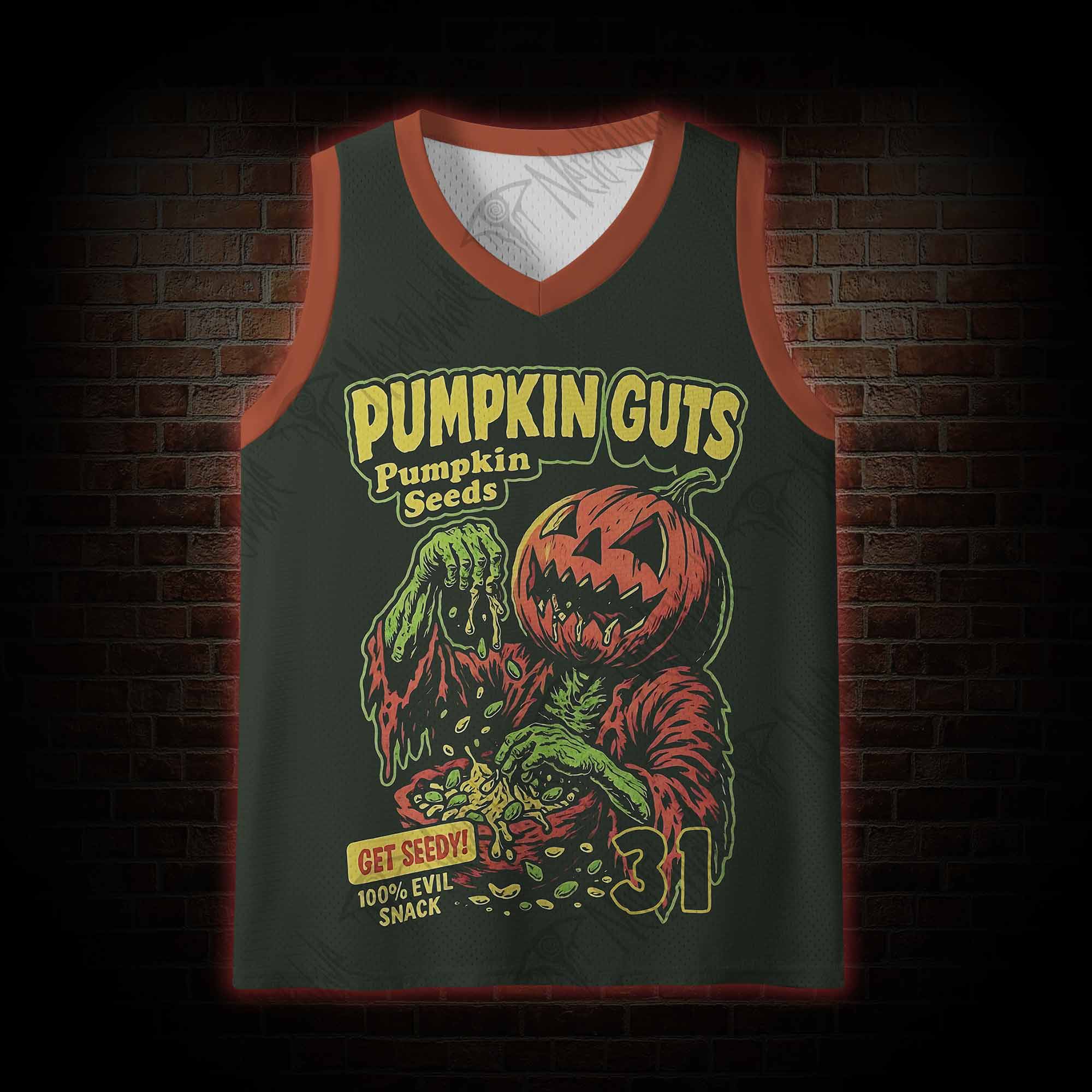 Pumpkin Guts Mesh Jersey Tank Top