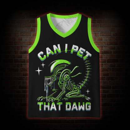 Can I Pet That Dawg Mesh Jersey Tank Top