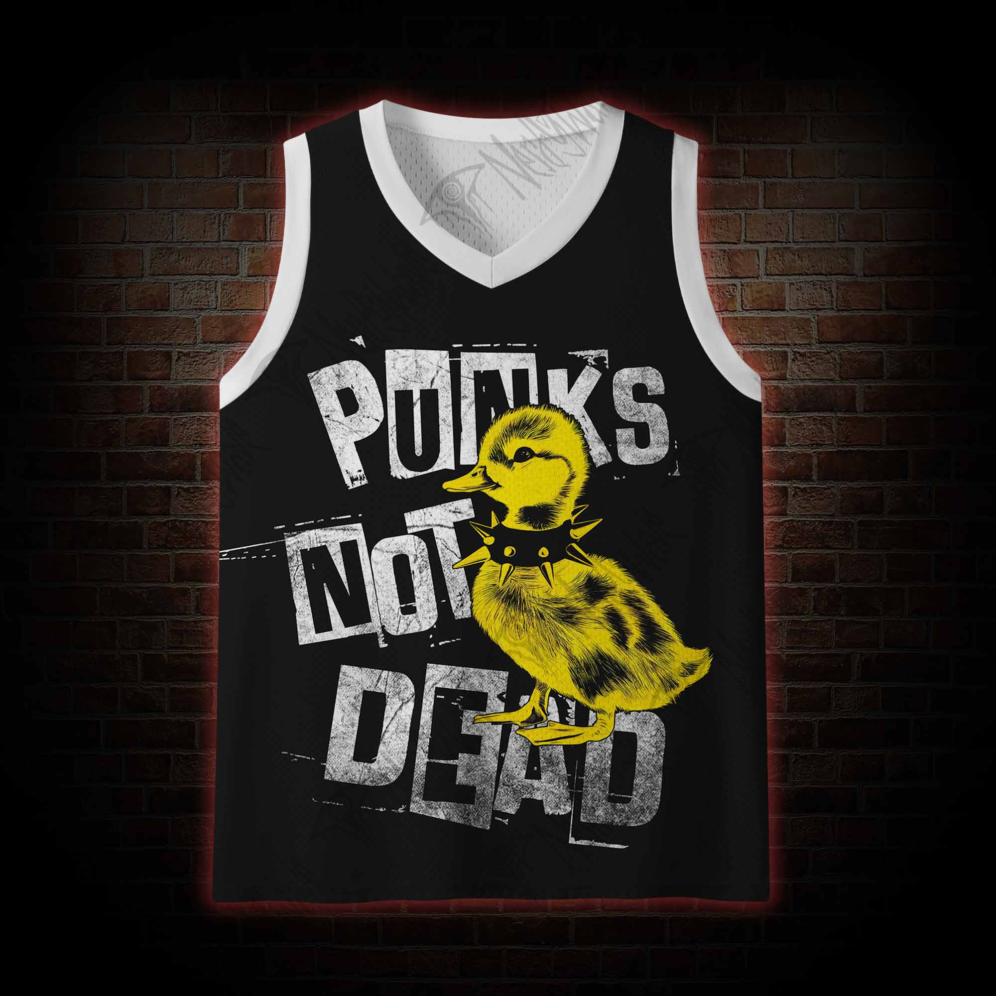 Punks Not Dead Mesh Jersey Tank Top