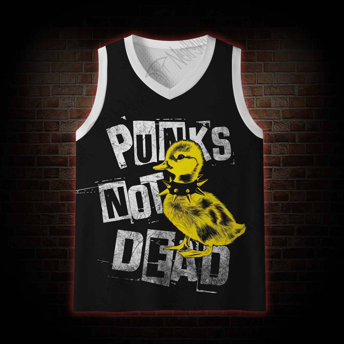 Punks Not Dead Mesh Jersey Tank Top