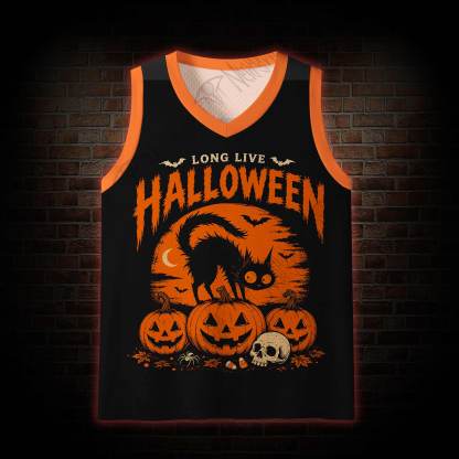 Long Live Halloween Mesh Jersey Tank Top