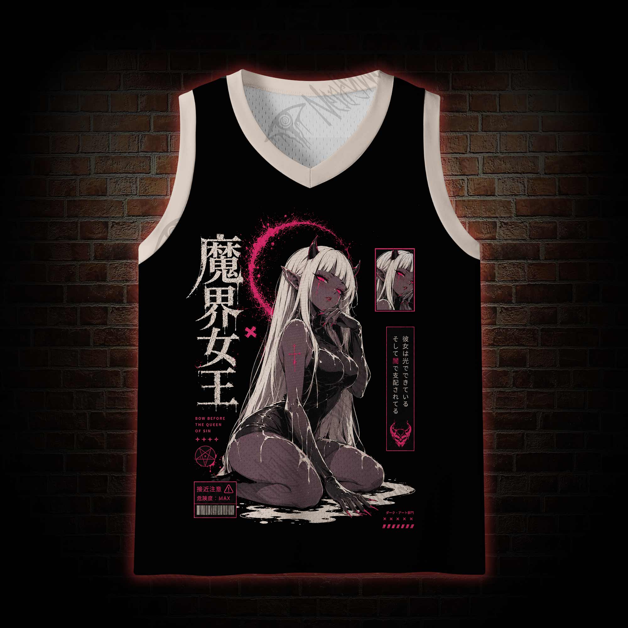 The Queen of Sin Mesh Jersey Tank Top