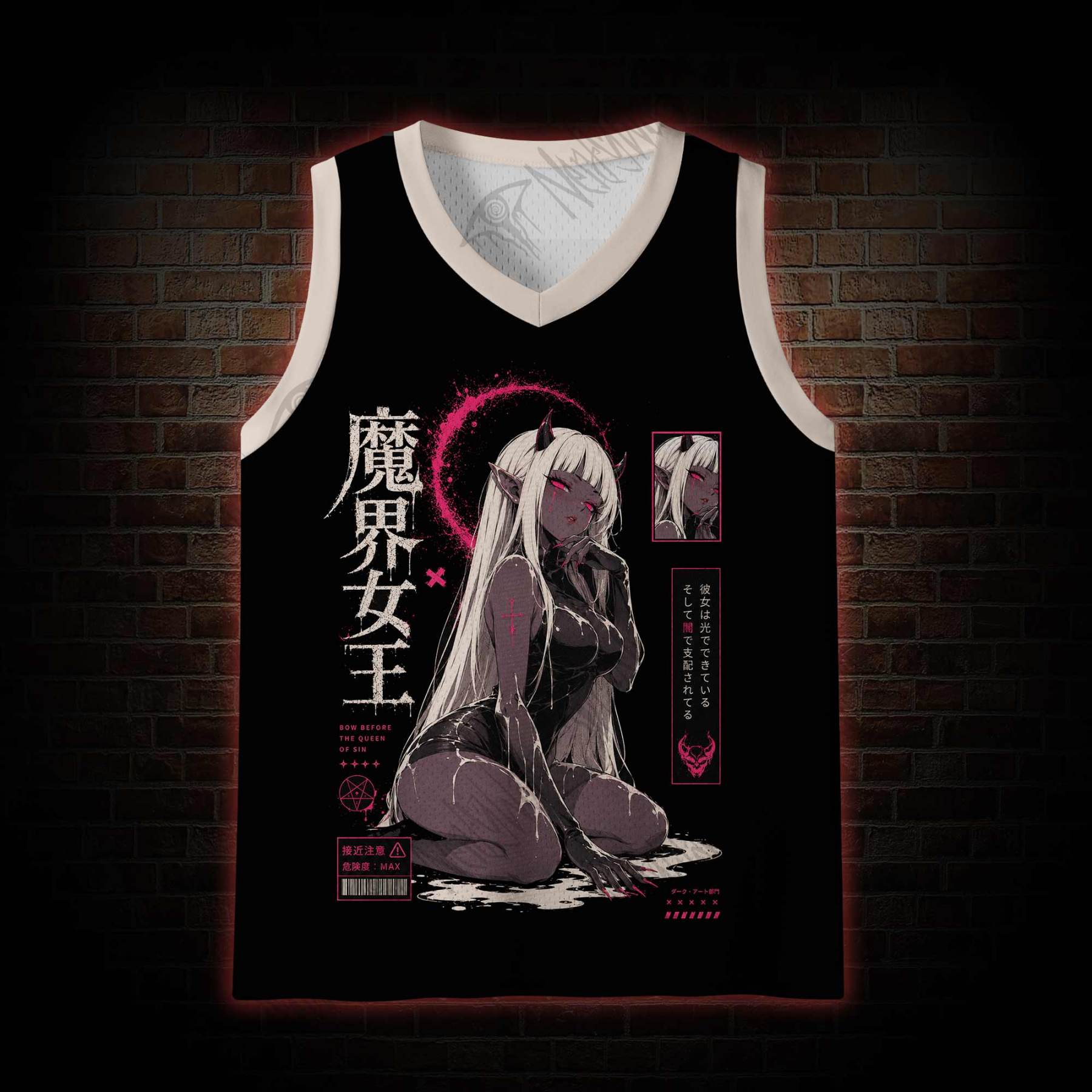 The Queen of Sin Mesh Jersey Tank Top