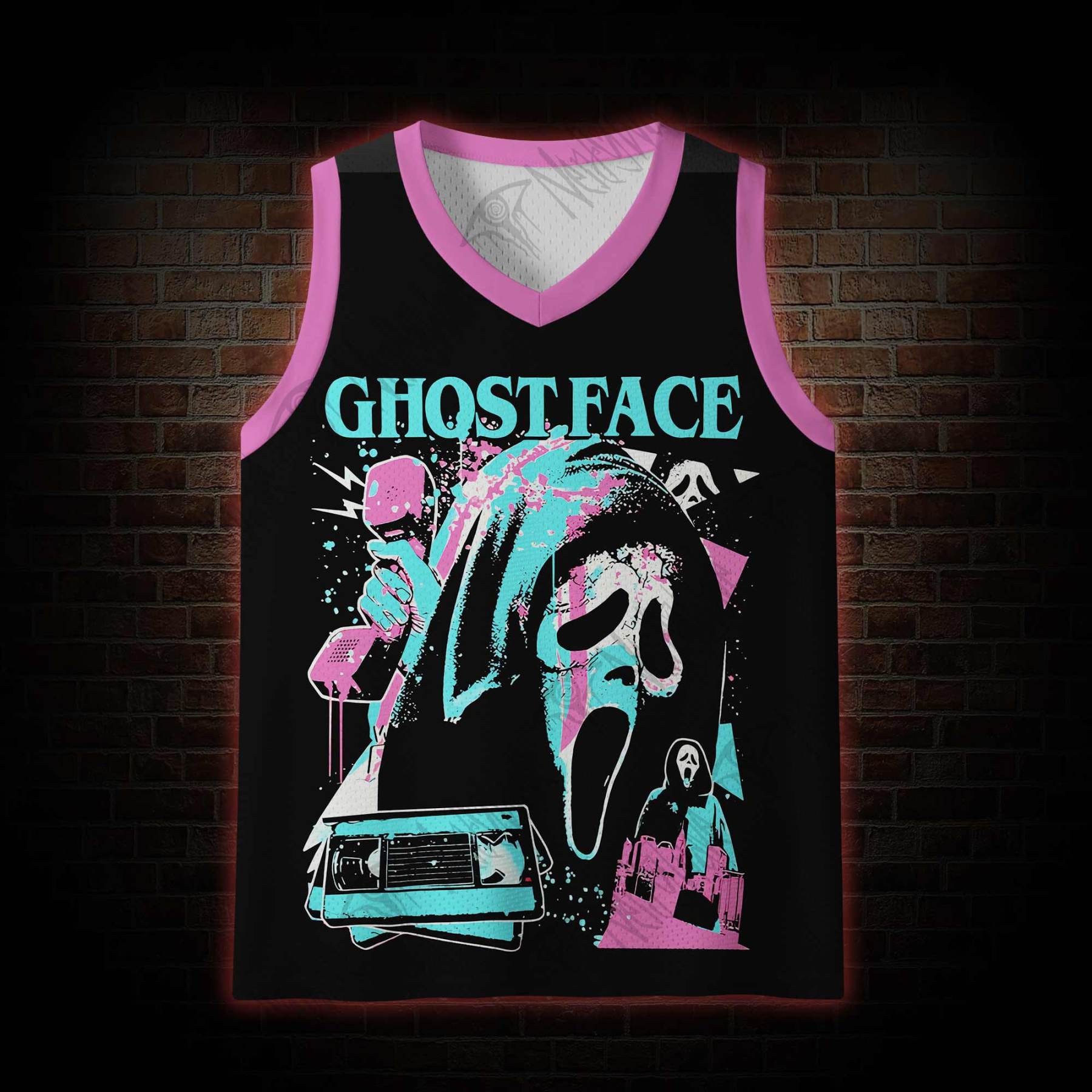 What's Your Favortie Scary Movie Horror Mesh Jersey Tank Top
