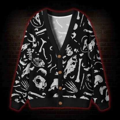 Dinosaur Fossils Cardigan Sweater
