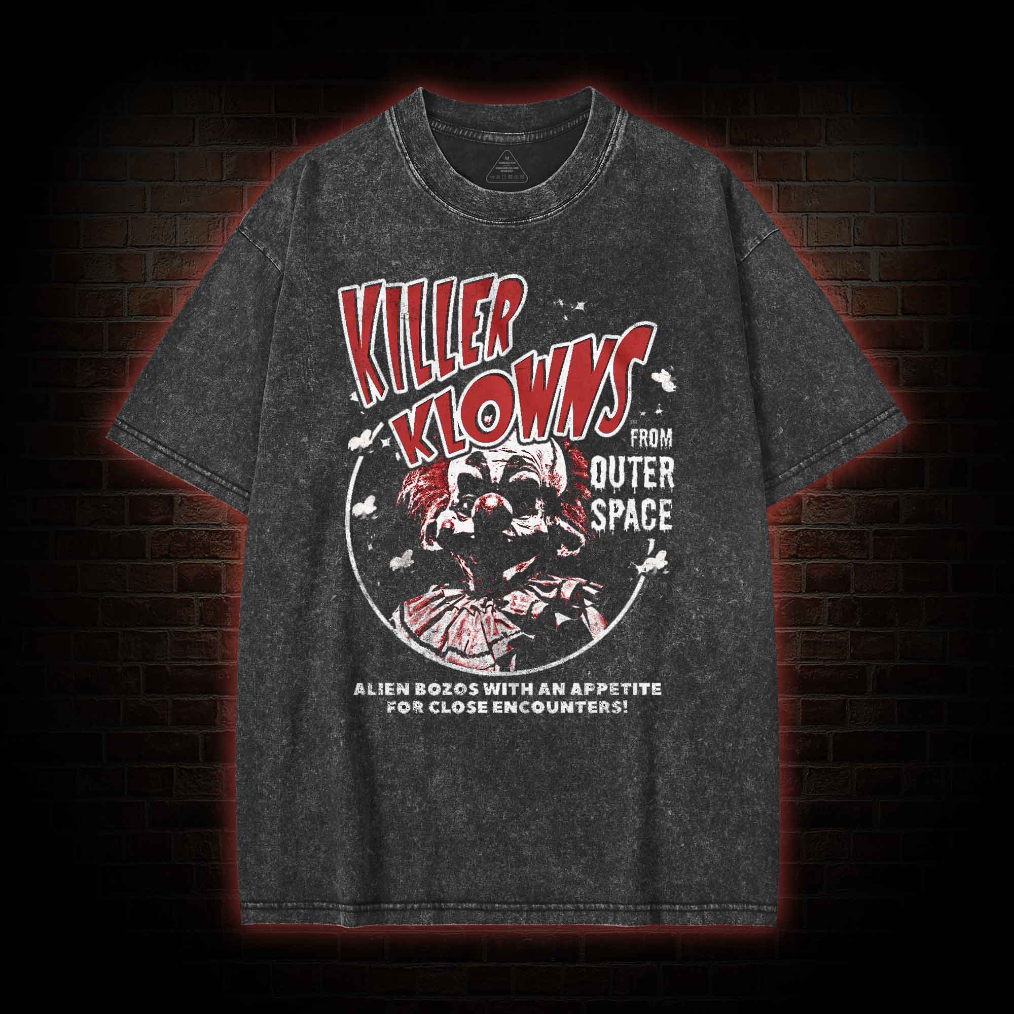 Alien Bozos with an Appetite for Close Encounters Washed T-shirt