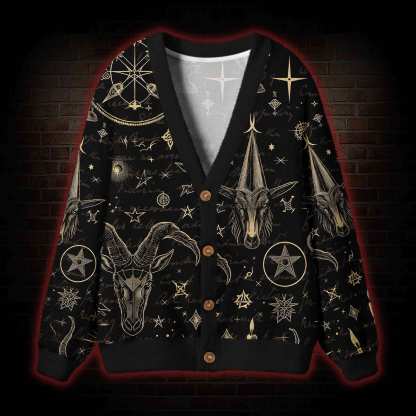 Baphomet Cardigan Sweater