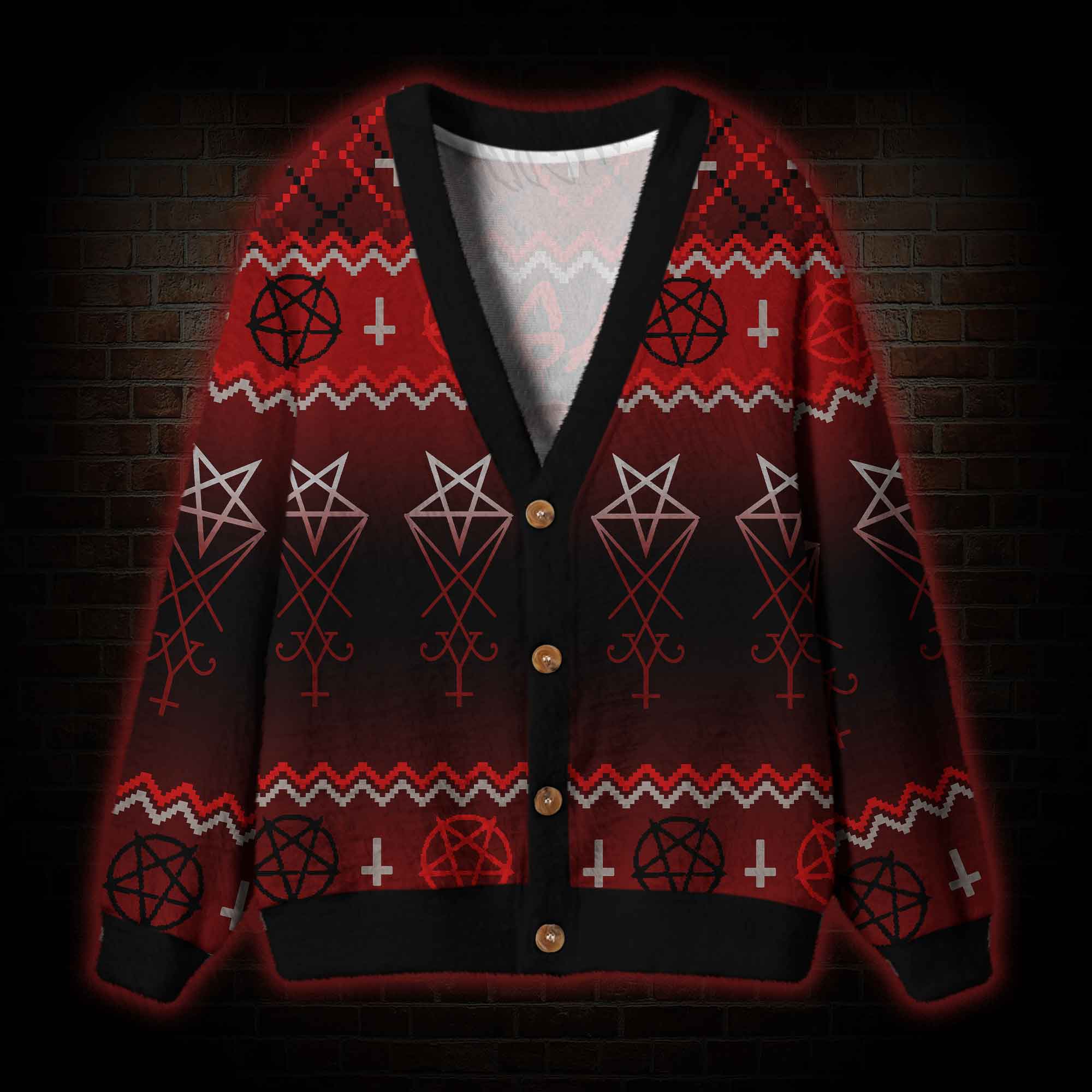 Hail Santa Cardigan Sweater