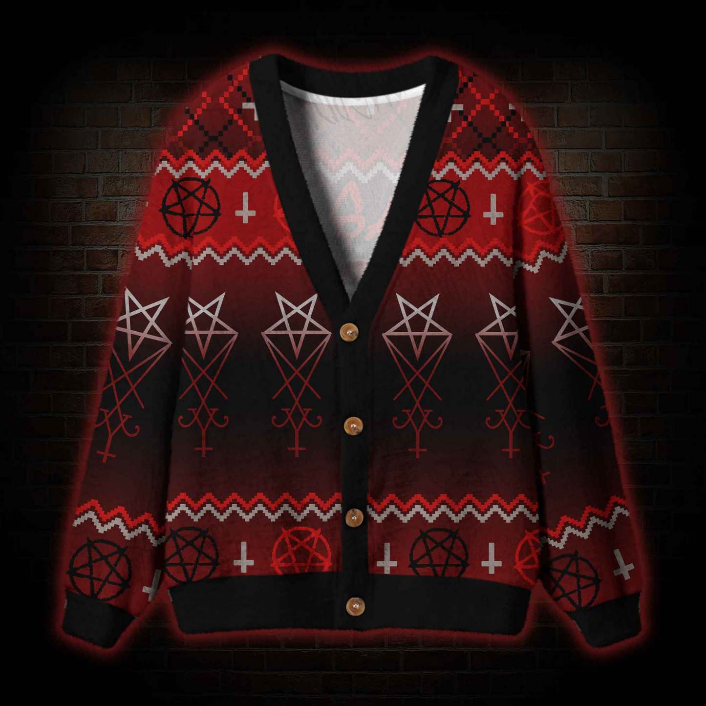 Hail Santa Cardigan Sweater