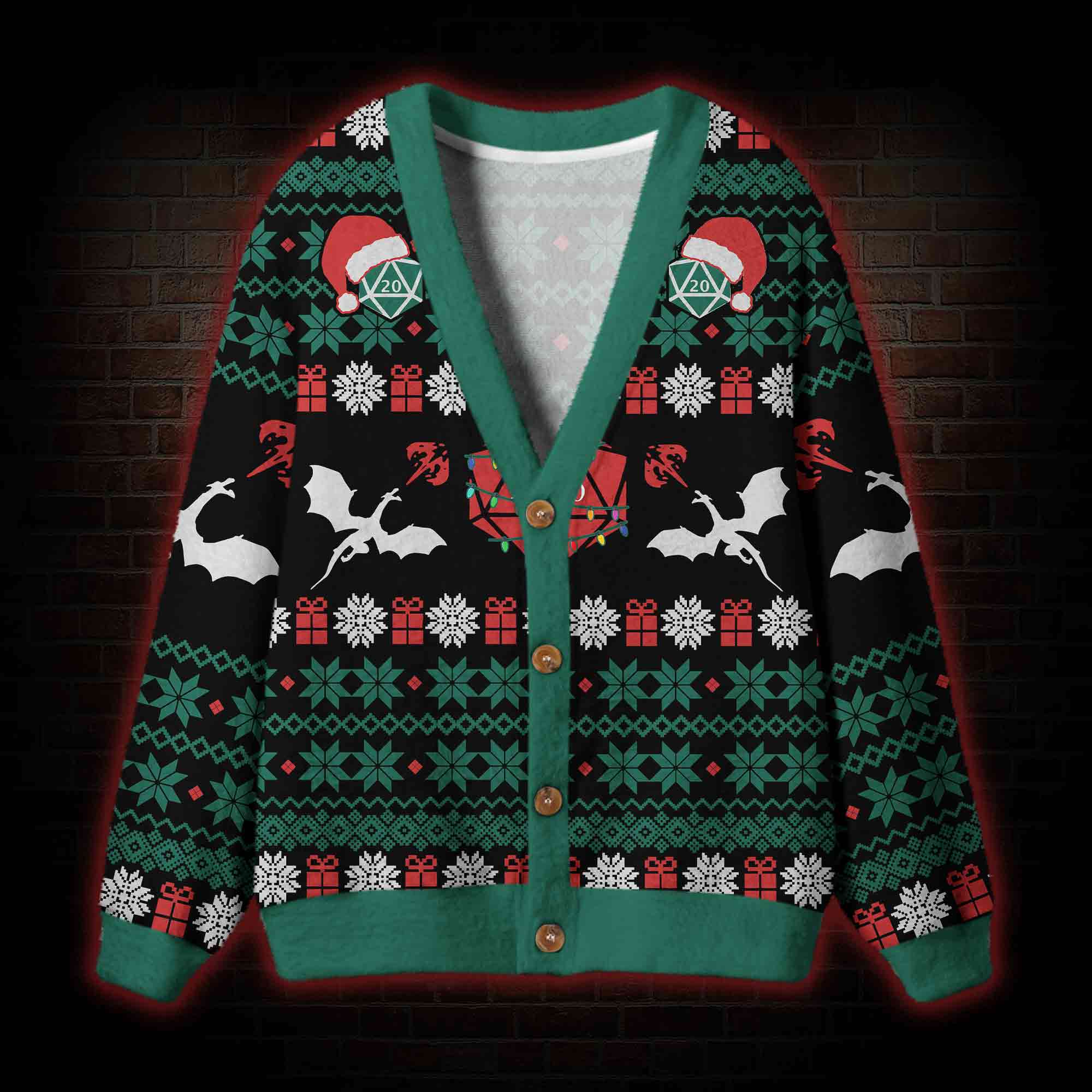 Roll for Holiday Cheer! Cardigan Sweater