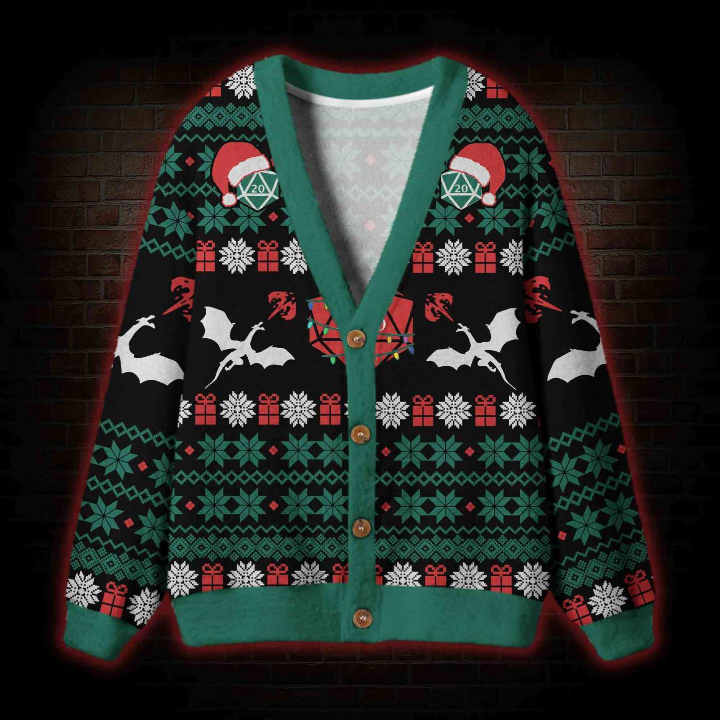 Roll for Holiday Cheer! Cardigan Sweater