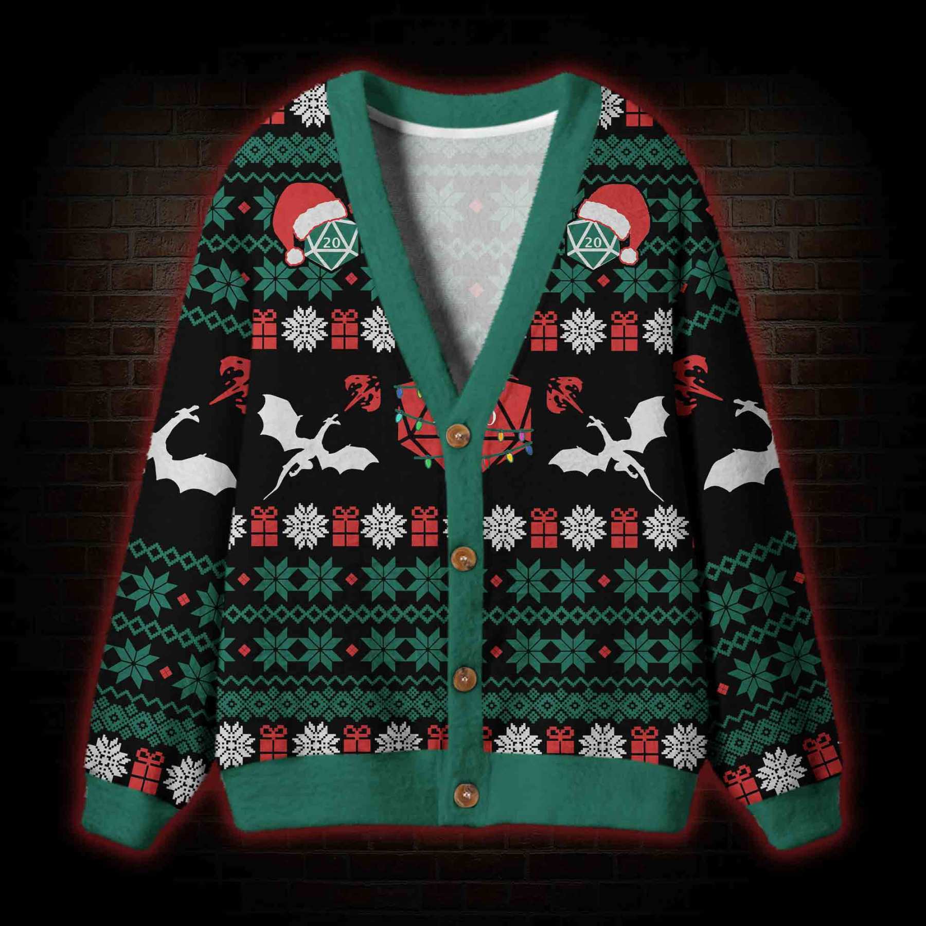 Roll for Holiday Cheer! Cardigan Sweater