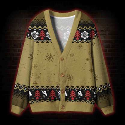 Do Not Open Till Christmas Cardigan Sweater