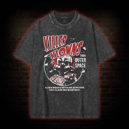 Alien Bozos with an Appetite for Close Encounters Washed T-shirt