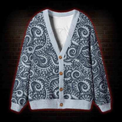 Octopus Tentacles Cardigan Sweater
