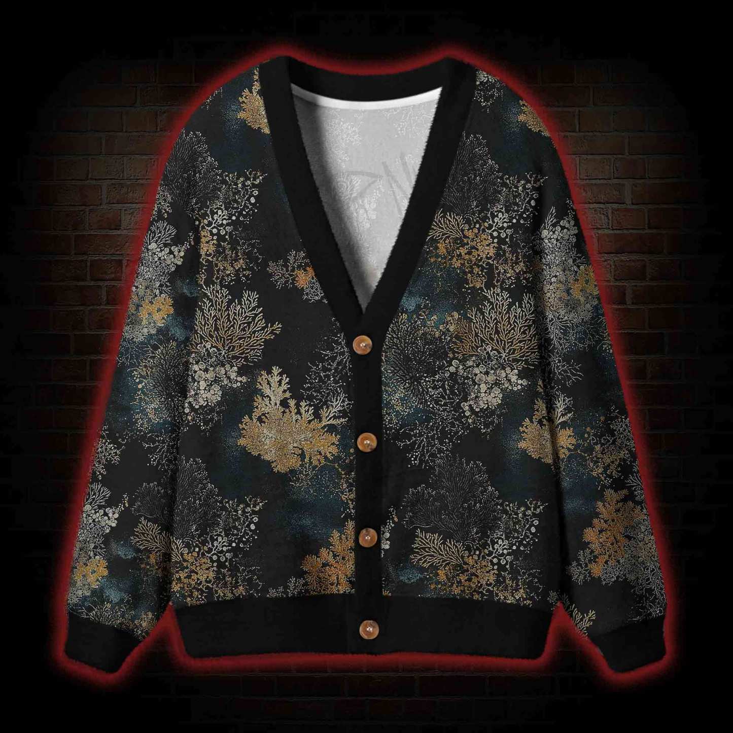 Overlooking the Dark Forest Cardigan Sweater