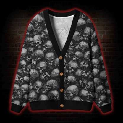 Skulls Cardigan Sweater