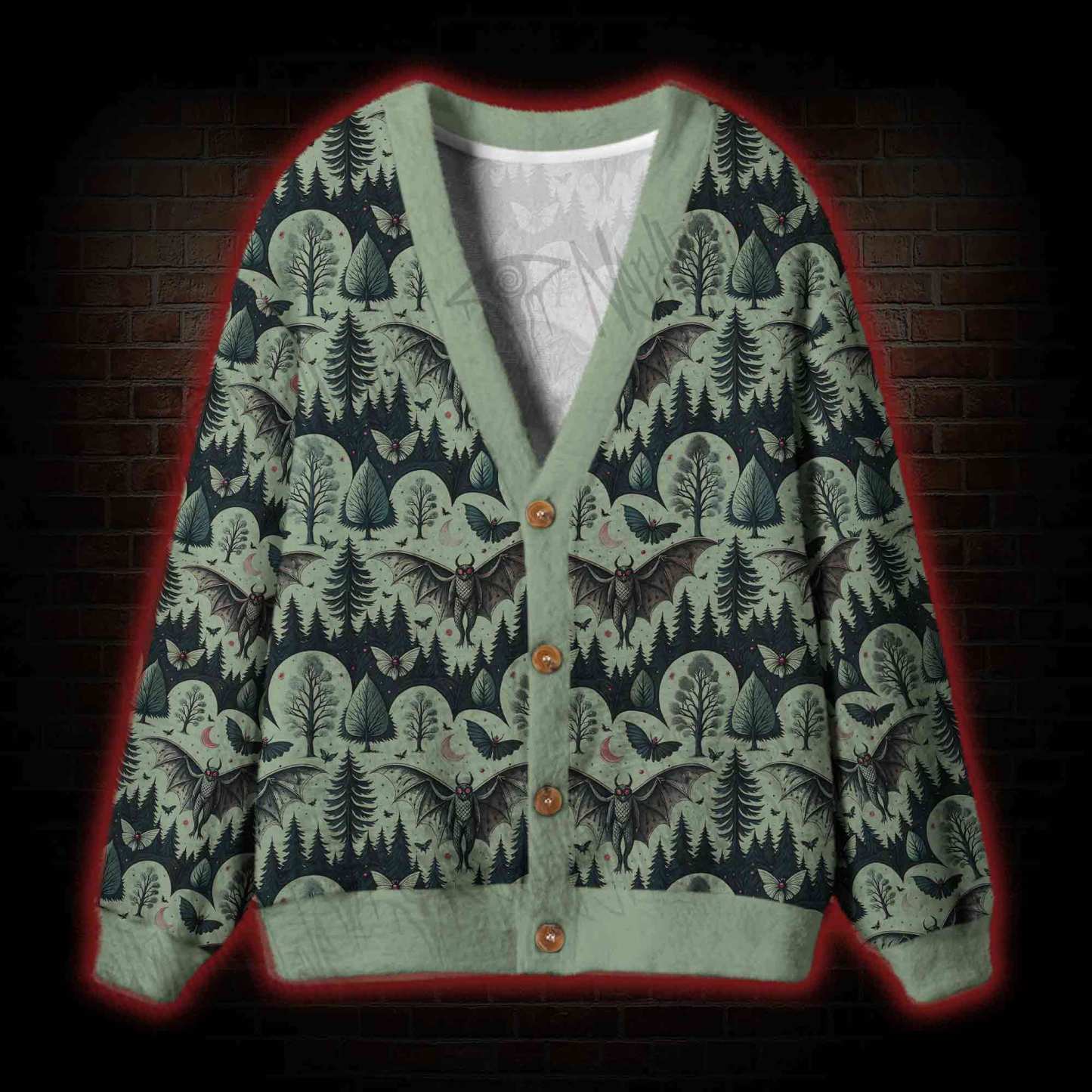 Home of the Mothman Cardigan Sweater