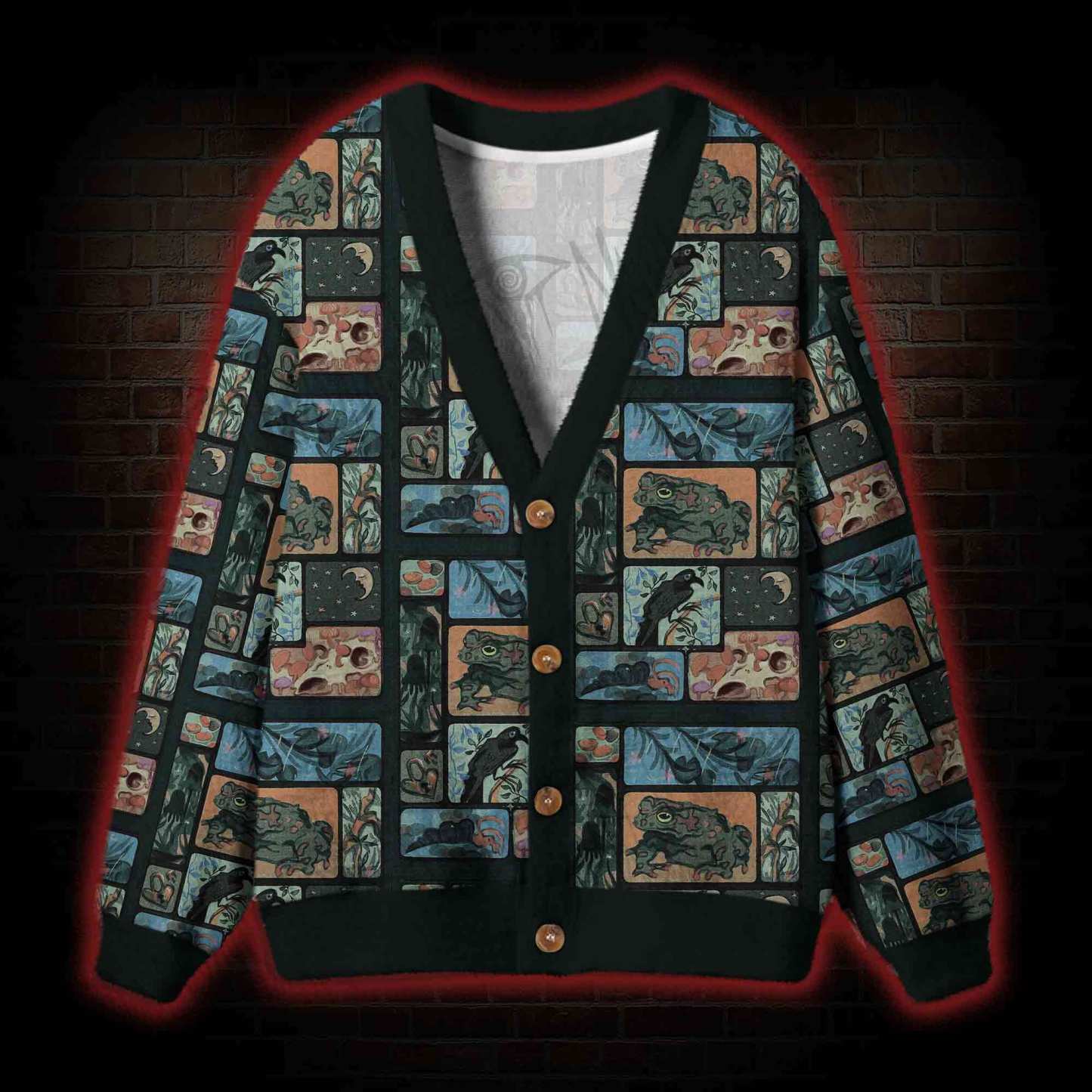 Frogs and Crows Cardigan Sweater