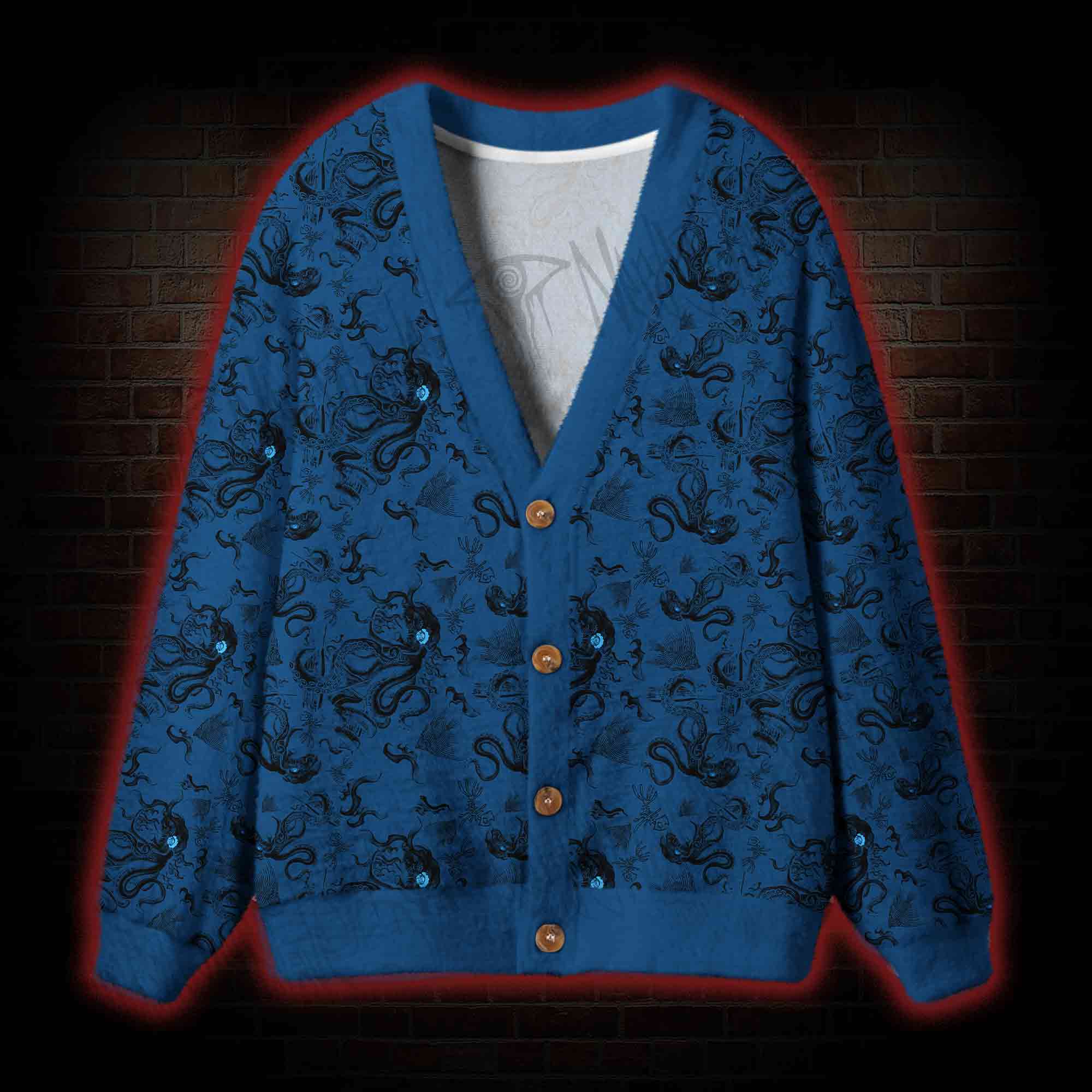 Deep Sea Monster Cardigan Sweater