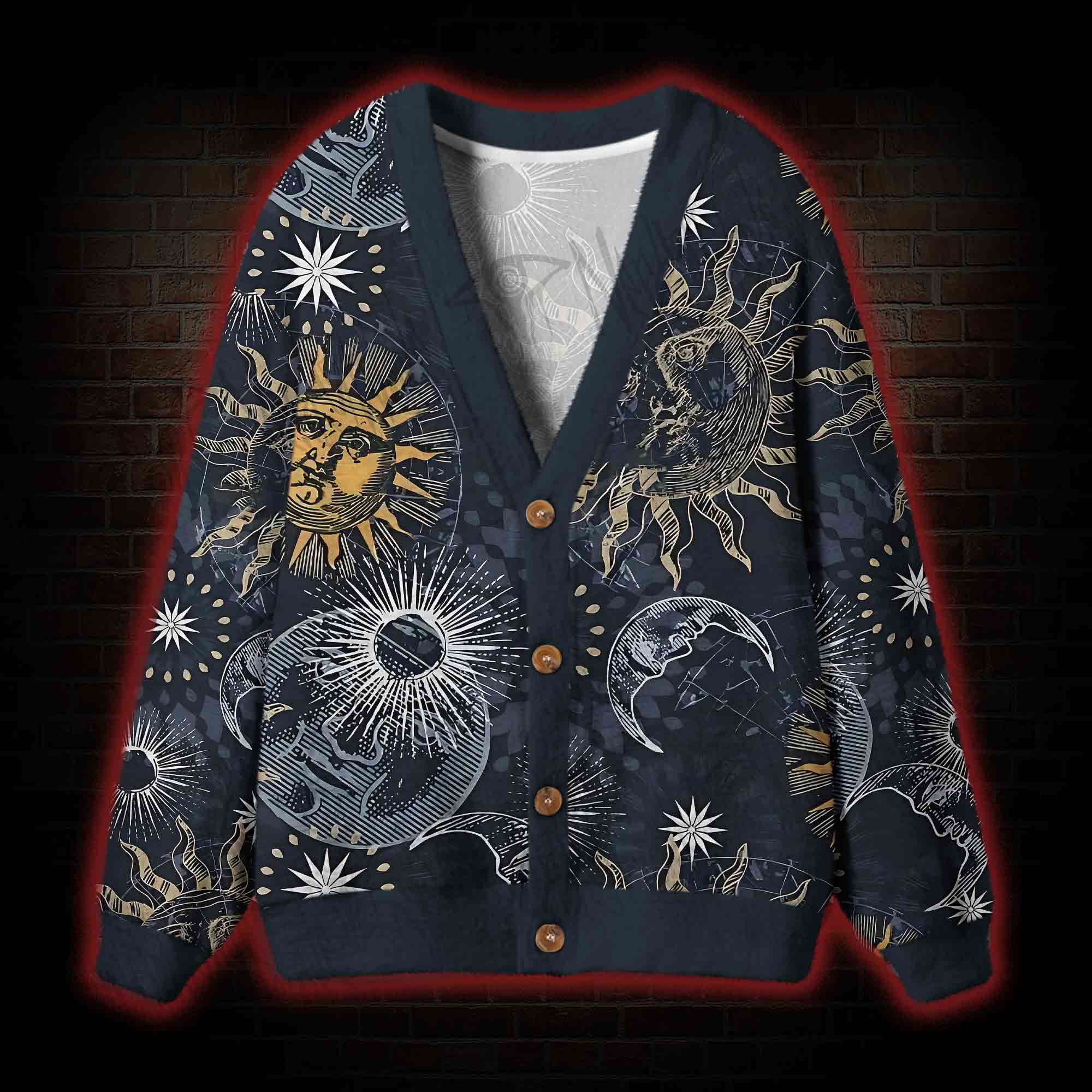 Astrology Cardigan Sweater