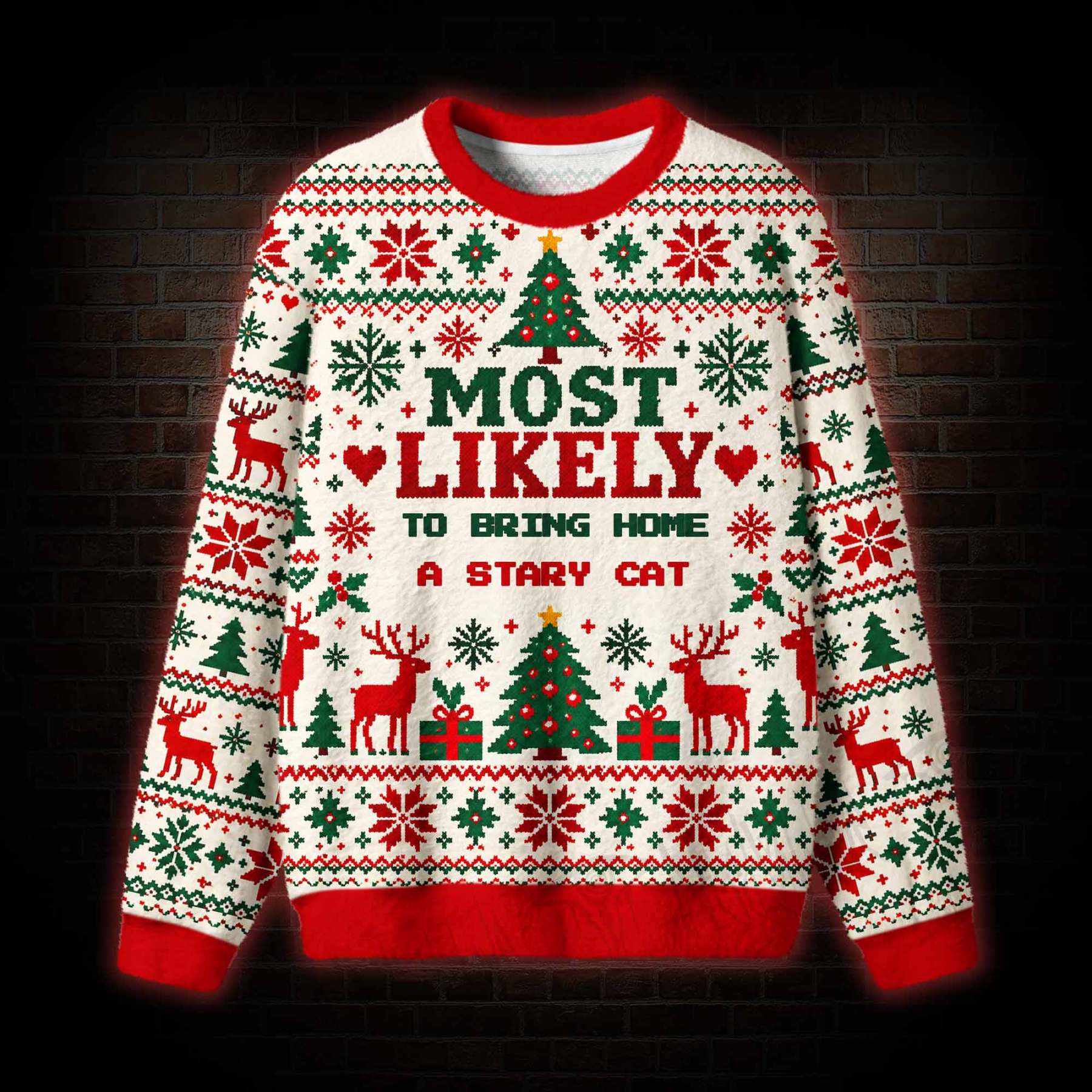 Personalized Christmas Most Likely to Ugly Sweatshirts