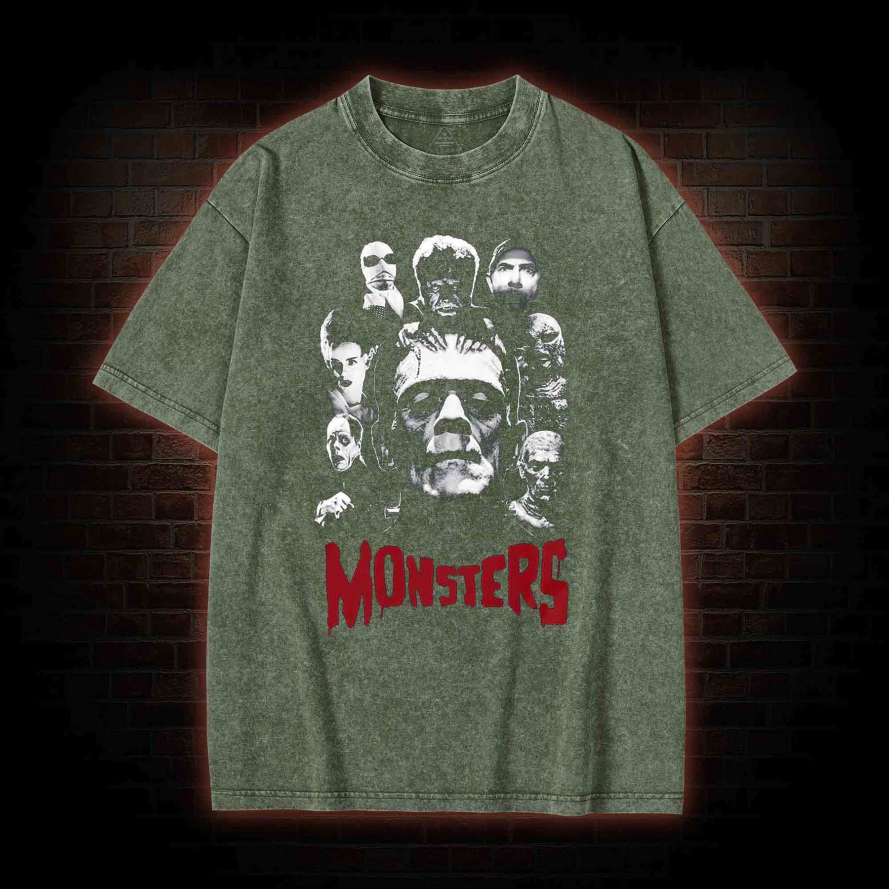 Monsters Washed T-shirt