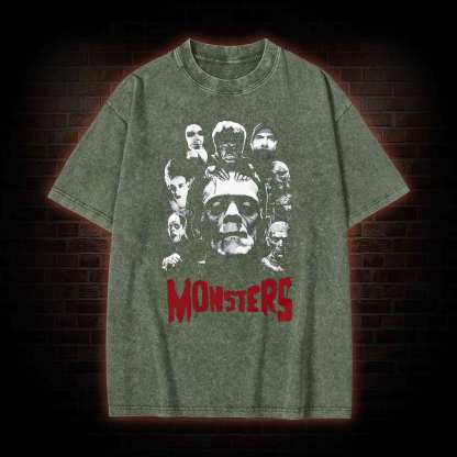 Monsters Washed T-shirt