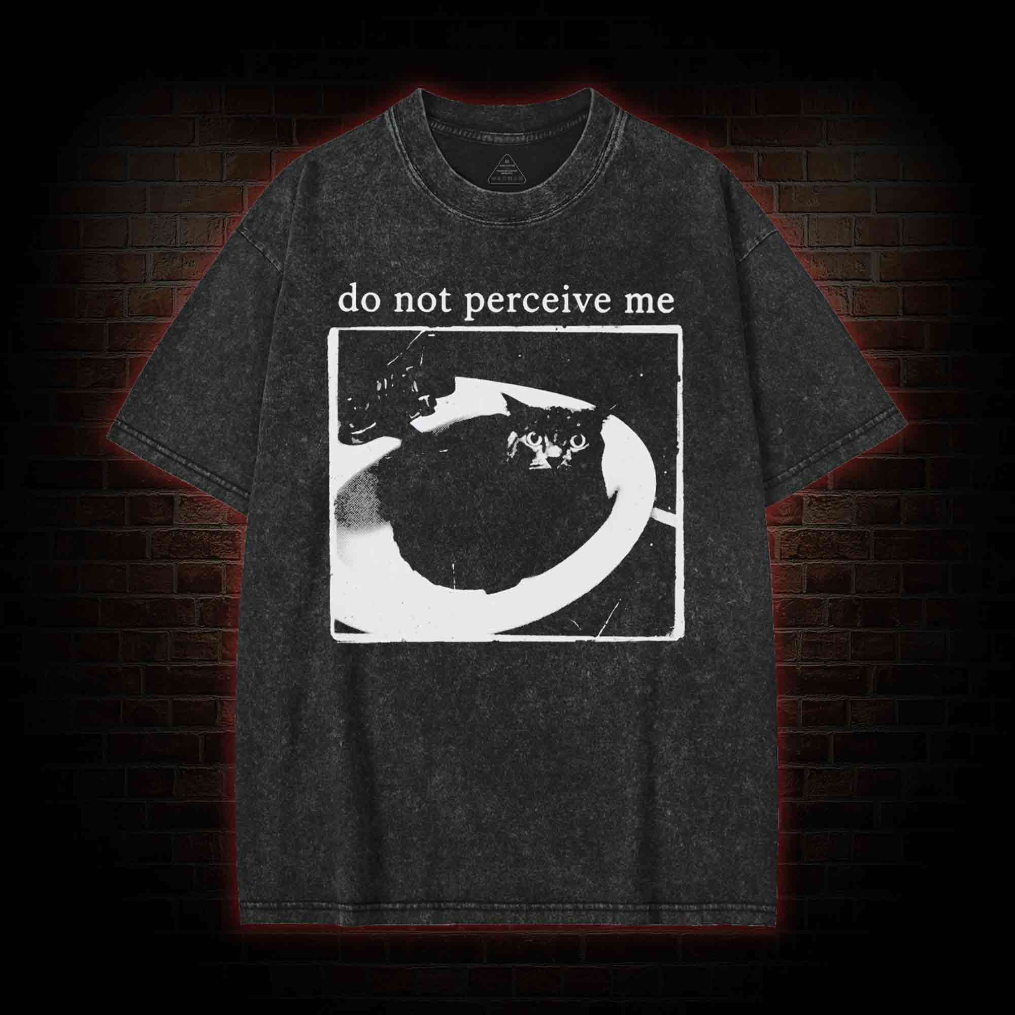 Do Not Perceive Me Washed T-shirt