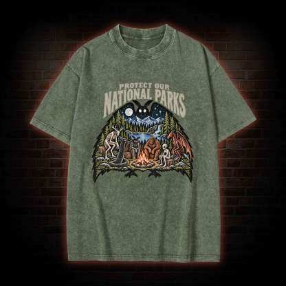 Protect Our National Parks Washed T-shirt