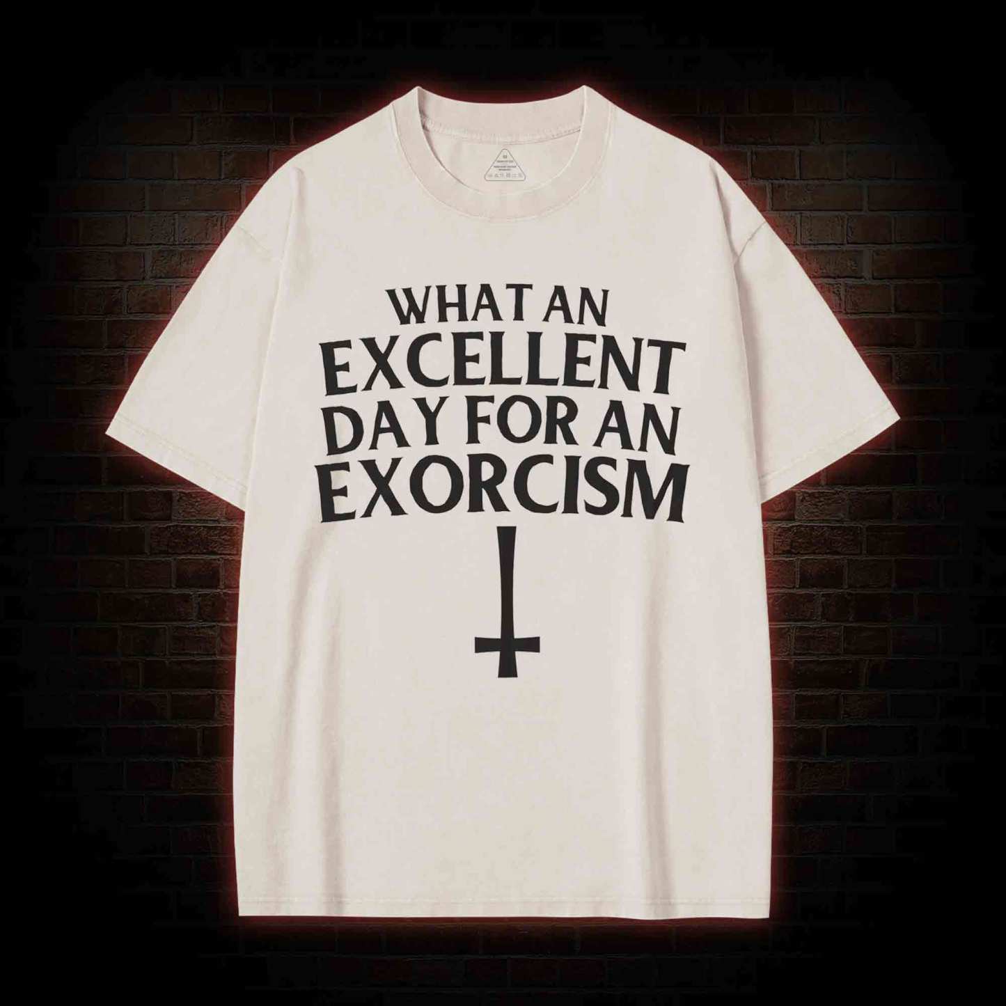 What an Excellent Day for an Exorcism Washed T-shirt