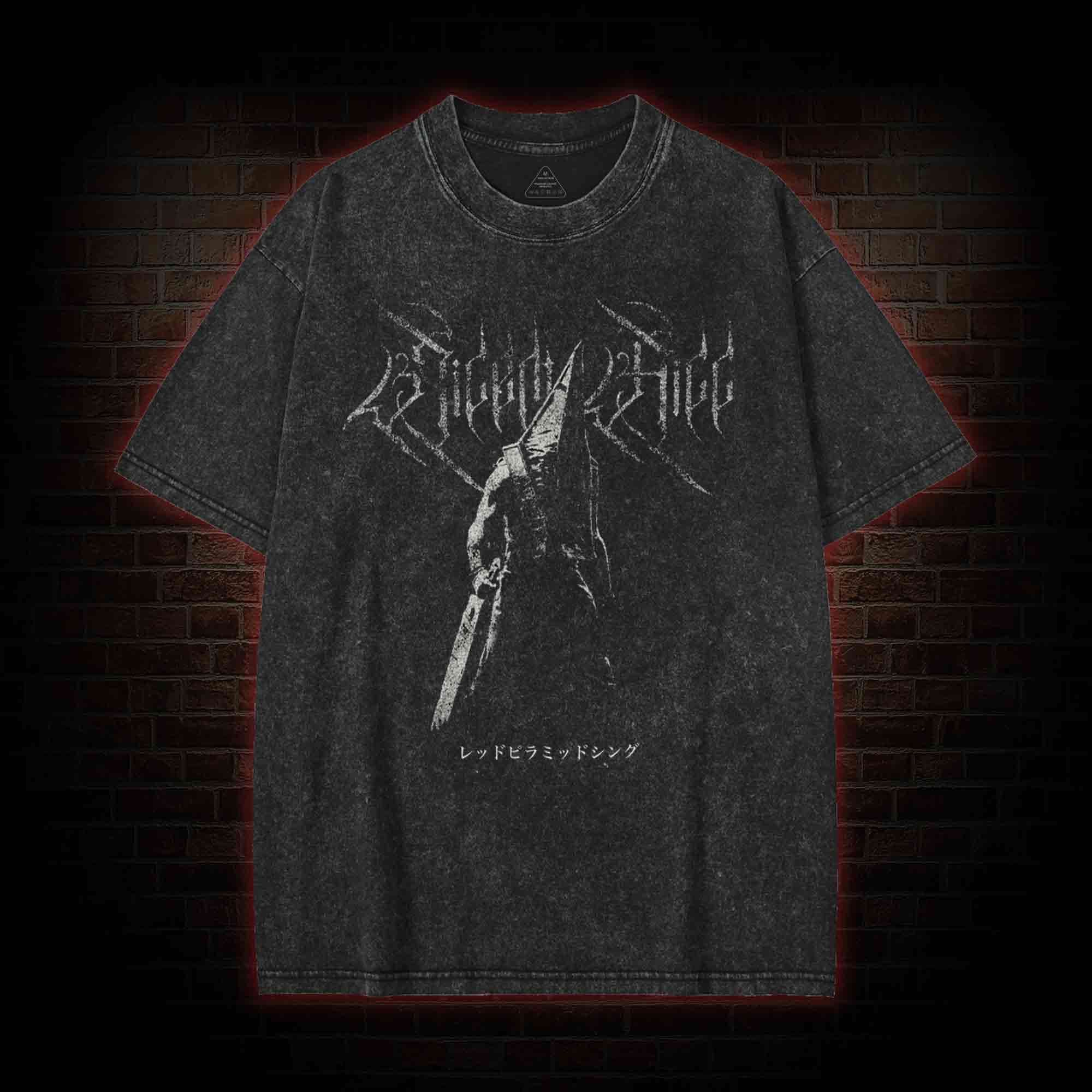 Red Pyramid Thing Washed T-shirt