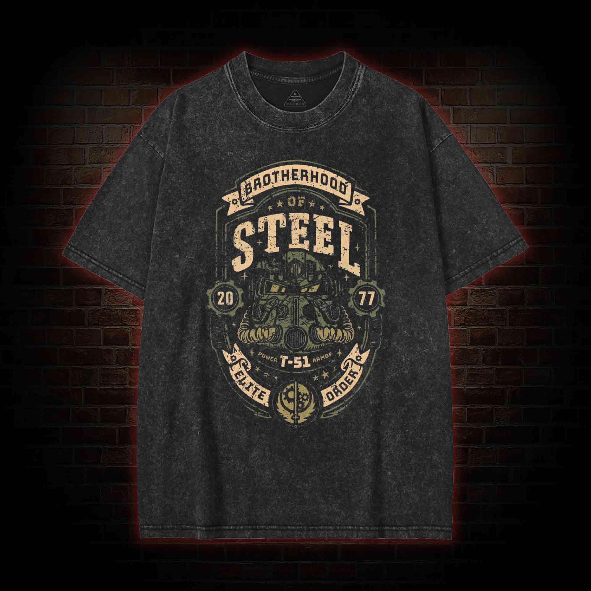 Brotherhood of Steel Washed T-shirt