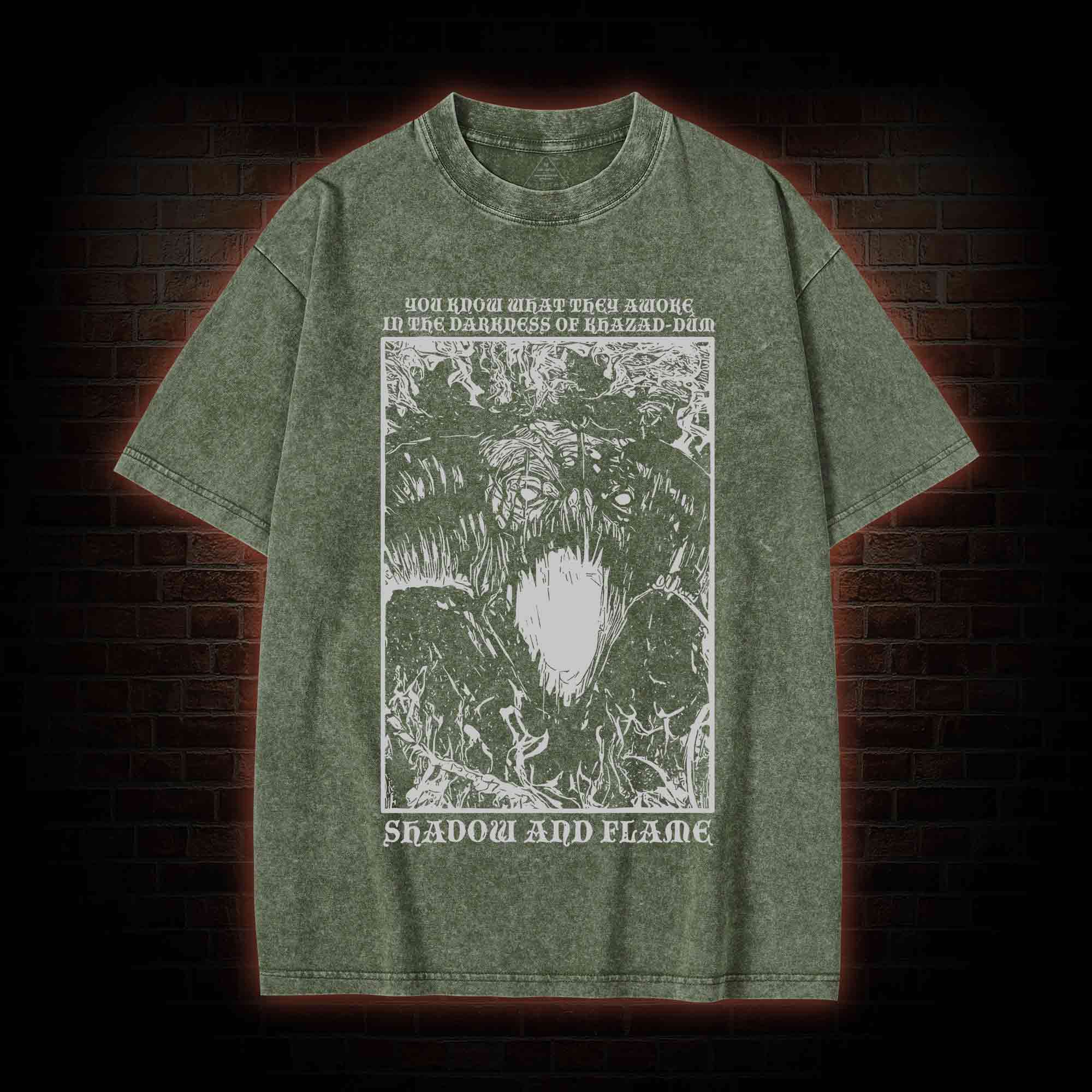 Shadow and Flame Washed T-shirt