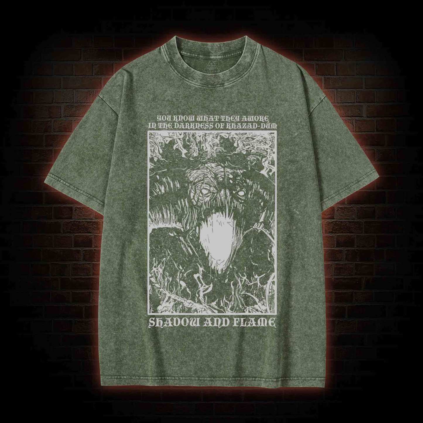 Shadow and Flame Washed T-shirt