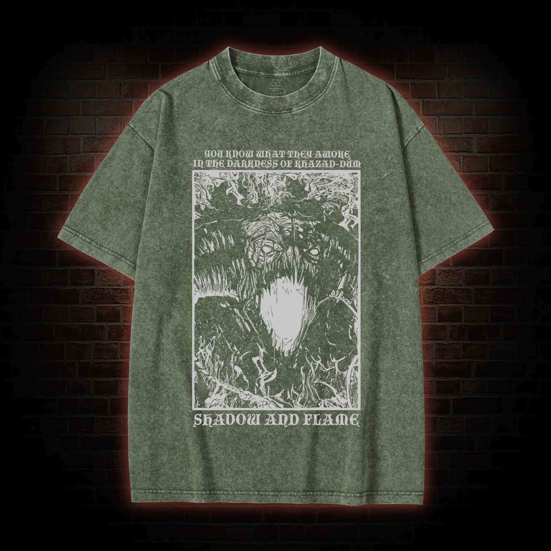 Shadow and Flame Washed T-shirt