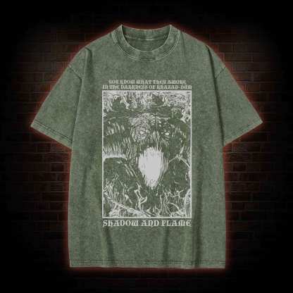 Shadow and Flame Washed T-shirt
