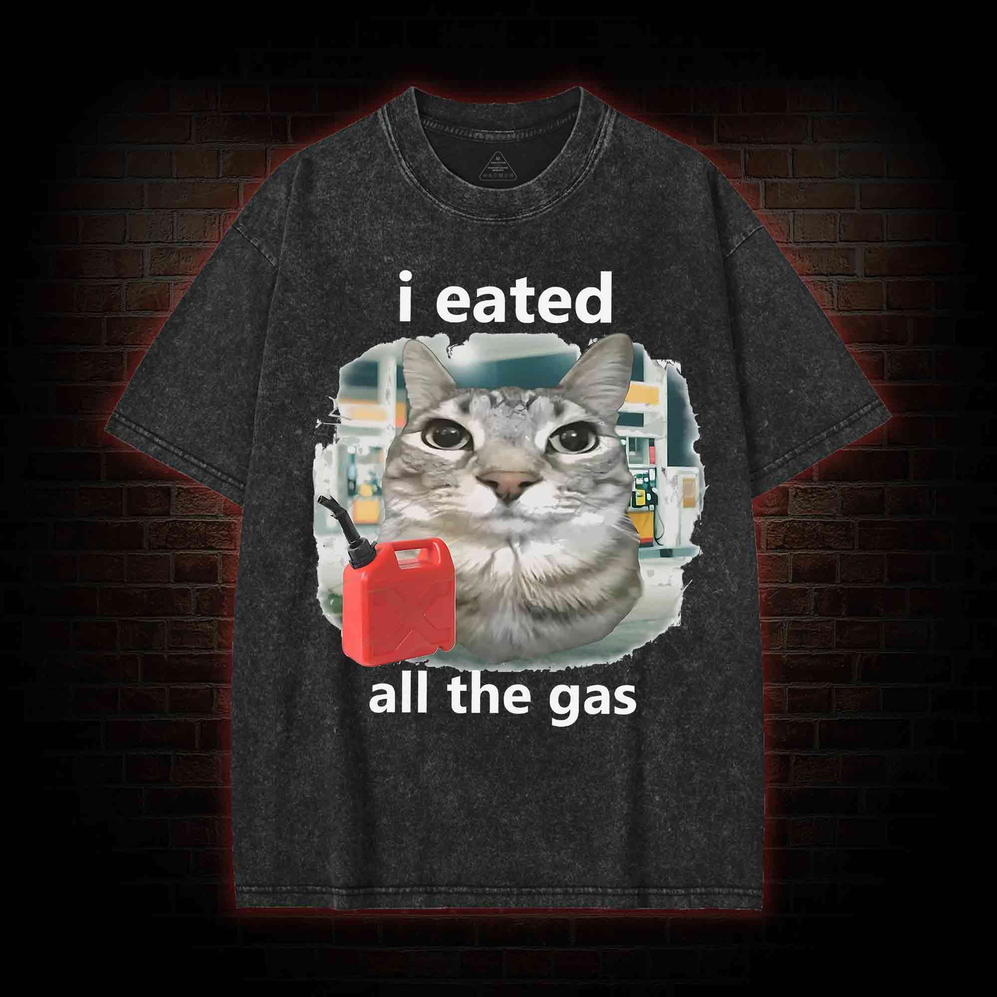 I Eated All the Gas Washed T-shirt